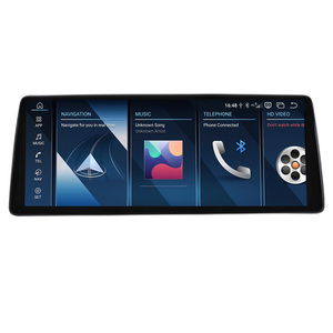 Radio GPS multimédia ultra-mince 12,8 pouces avec Carplay et Android <span class=keywords><strong>Auto</strong></span> pour BMW X5 E70 X6 E71 CCC CIC - Product Image 1