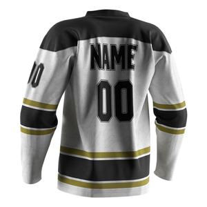 Uniformes Deportivos con Cuello en V y Estampado ODM, Bordado de Equipo, Uniformes de Hockey sobre Hielo - Product Image 4