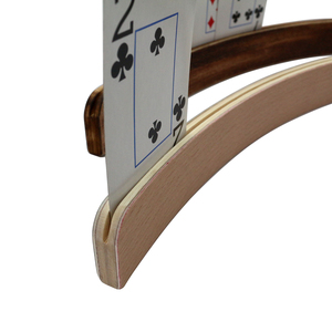 Portatarjetas de madera curvada de 13 "para jugar a las cartas, organizador de tarjetas, tarjetero, accesorios, juegos para manos pequeñas, personas mayores - Product Image 3