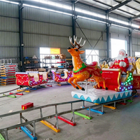 Train électrique de Noël du Père Noël pour enfants, idéal pour les parcs d'attractions et les fêtes foraines, à vendre