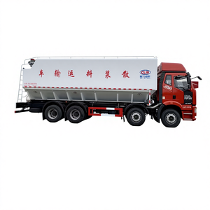 Camion FAW 8*4 per Trasporto Mangimi con Capacità del Serbatoio di 22 Metri Cubi e 3 Magazzini per Consegna di Mangimi per Animali e <span class=keywords><strong>Pellet</strong></span> di Legno - Product Image 1