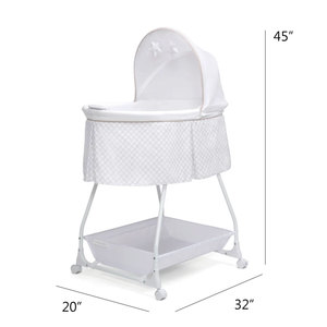 Lit de bébé de luxe avec cadre métallique, berceau de chevet pour bébé - Product Image 1