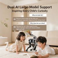 Chien robot intelligent avec bras robotique et pince, interaction vocale, jouet éducatif STEM et animal de compagnie pour enfants