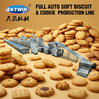 Nouvelle ligne de production de biscuits et de gâteaux entièrement automatique de la marque SKYWIN, prix d'usine, haute efficacité, machines alimentaires de qualité supérieure