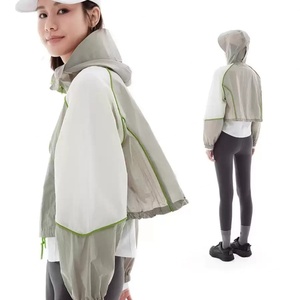 Chaqueta Cortavientos con Capucha para Mujer, Protección UV, Transpirable, para Exteriores, Pedidos al por Mayor, UPF50 y Protección Anti-UV - Product Image 1