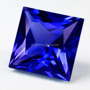 Oferta Especial: Circonita Cúbica Suelta de Corte Princesa Cuadrado en Color Azul <span class=keywords><strong>Aguamarina</strong></span> - Product Image 3