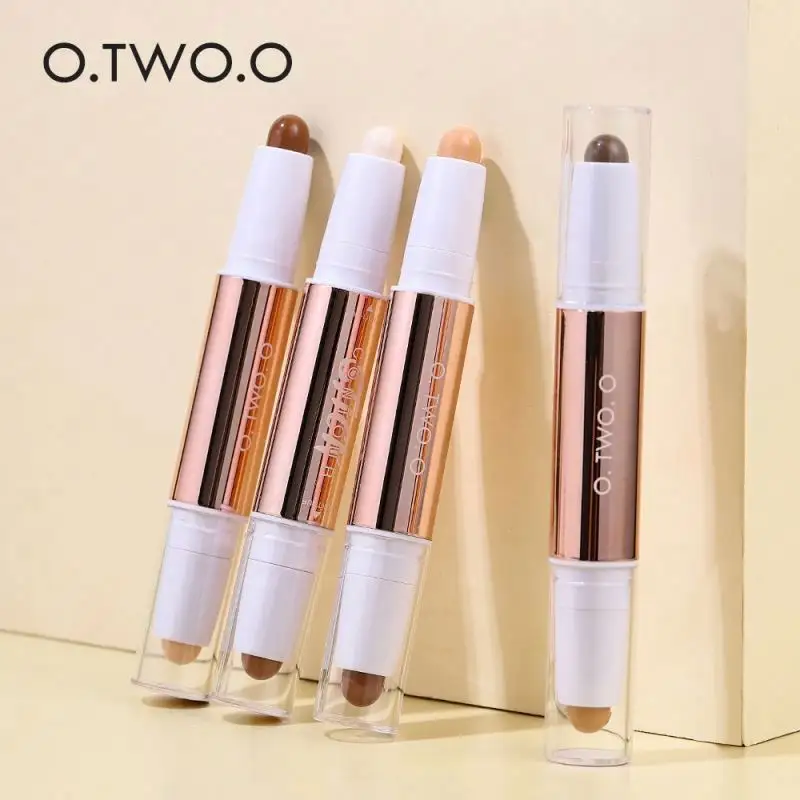 Stik untuk V Shadow Face O.tw o.o pena kontur kepala ganda, tongkat rias Concealer alis Label pribadi untuk wajah V Shadow