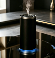 Difusor de Aroma de Aceites Esenciales sin Agua, de Lujo, de Aleación de Aluminio, con Iluminación LED de 5 Colores, Venta al Por Mayor