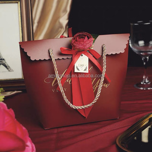 Bolsa de Papel de Regalo Personalizada Biodegradable con Diseño Personalizado, Impresión de Agradecimiento en Relieve para Bodas y Cumpleaños - Product Image 3