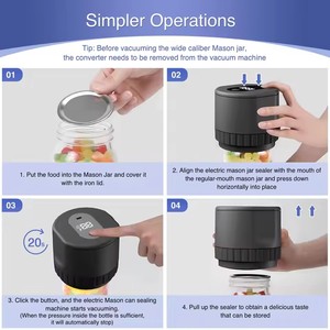Wholesale Automatic <b>Small</b> Household Food Preservation Machine Portable Vacuum Sealer Mini Style for Mason Jar <b>Storage</b> - Product Image 4