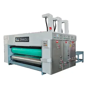 Semi automatic chain feeder flexo corrugated carton printing slotting rotary die cutting manufacturing machine RS4 slotter