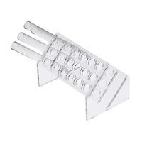 Porte-bouteille à rouleau en plastique transparent oblique présentoir en acrylique support de tube à essai pour appareil de chimie pour tubes de 15ml 25ml