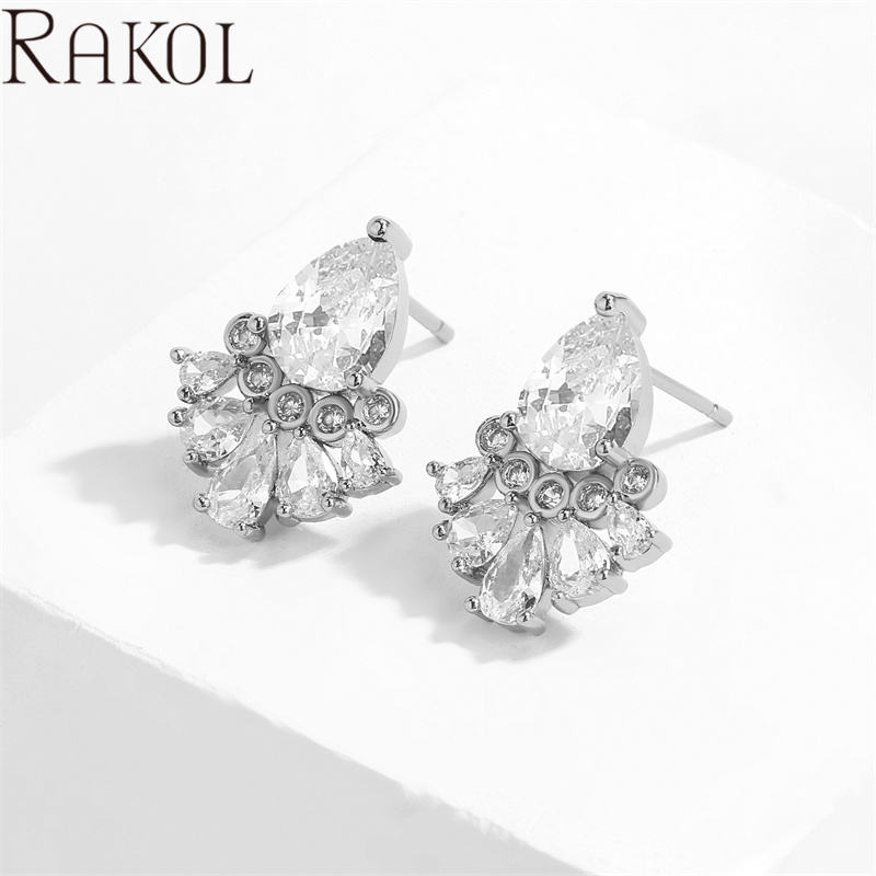 White plating clear stone