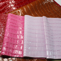 Cuir synthétique PVC gaufré crocodile brillant pour sacs à main, chaussures, portefeuilles et boîtes cadeaux