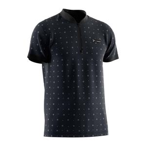 Camiseta de poliéster sublimado Odm, holgada, de manga corta, con cremallera completa, de tela de rizo, tipo polo, para hombre, con cuello alto. - Product Image 3