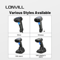 Escáner de Códigos LONVILL a Prueba de Polvo, Distribuidor de Escáner de Códigos Portátil 2.4G con Interfaz USB CMOS para Escaneo de OCR, Pasaportes y Códigos de Barras