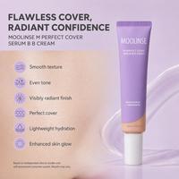 Sérum couvrant parfait BB Cream Beige naturel 1,18 oz |   Maquillage coréen pour tous types de peaux, teint clair-moyen, froid-neutre, modulable