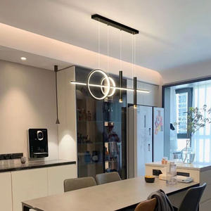 Best-seller di alta qualità alla moda luce a sospensione a LED di medie dimensioni lampadario creativo lungo per Villa soggiorno sala da pranzo - Product Image 4