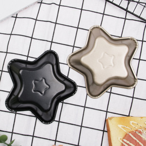 Molde para Pastel Mini Estrella, Dorado y Negro, de Acero al Carbono Antiadherente, Herramienta para Hornear, Molde para Repostería Casera - Product Image 4