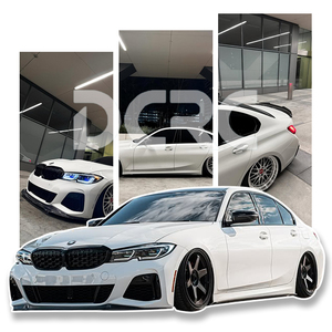 Pour BMW série 3 G20 lèvre avant en Fiber <span class=keywords><strong>de</strong></span> carbone véritable \ diffuseur arrière \ jupes latérales \ becquet \ Kit <span class=keywords><strong>de</strong></span> Modification <span class=keywords><strong>de</strong></span> calandre avant - Product Image 4