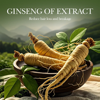 Shampo Ginseng Anti Rontok Label Pribadi OEM 98% Ekstrak Tumbuhan Alami Menutrisi Pertumbuhan Rambut Memperkuat Shampo Herbal