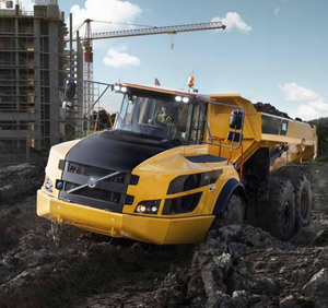 Le camion à benne basculante articulé A45G, doté d'une transmission intégrale <span class=keywords><strong>6x6</strong></span>, peut transporter 41 tonnes en se déplachant sur des routes étroites et des pentes raides. - Product Image 5