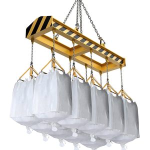 FIBC Bulk Bag Jumbo Bag with Cross <b>Corner</b> Loops for Industrial and Commercial Use OEM - Product Image 4