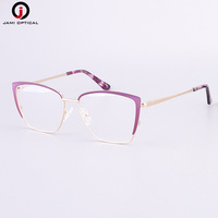 Lunettes de vue pour femmes de haute qualité en acier inoxydable avec monture œil de chat, lunettes de mode pour tous les types de visages