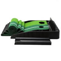 Ensemble d'entraînement de golf d'intérieur avec plateau de putting portable en plastique TL004