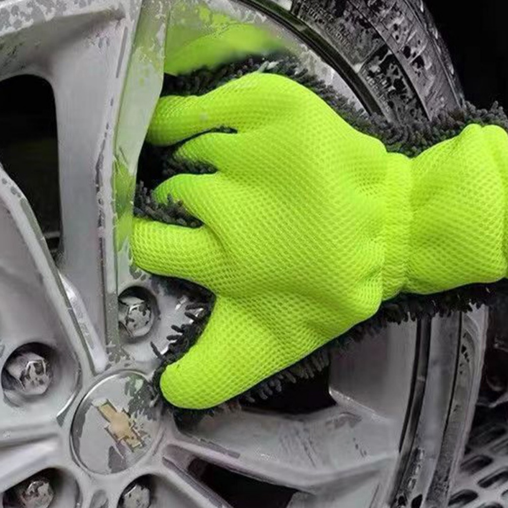Автомойка с пятью пальцами, плюшевые водонепроницаемые автомобильные полотенца, специальная автомобильная щетка, тряпичная синель