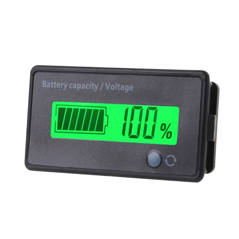 12V/24V/36V/48V 8-70V LCD asit kurşun lityum pil kapasite göstergesi voltmetre gerilim pil test cihazları araçları