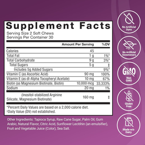 Vitaminas en Gomitas <span class=keywords><strong>para</strong></span> <span class=keywords><strong>el</strong></span> Crecimiento <span class=keywords><strong>del</strong></span> <span class=keywords><strong>Cabello</strong></span>, Arginina y Silicato, <span class=keywords><strong>Suplemento</strong></span> Herbal <span class=keywords><strong>para</strong></span> Adultos, <span class=keywords><strong>Suplemento</strong></span> Energético - Product Image 2