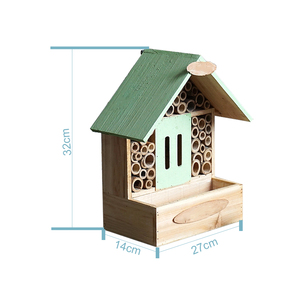 Casa colgante de madera con forma de abeja para insectos, caja de nido de mariquita para el jardín, Hotel y abejas - Product Image 2