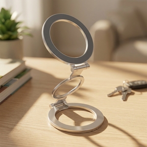 Support magnétique double tête <span class=keywords><strong>pour</strong></span> téléphone, rotation à 360°, <span class=keywords><strong>anneau</strong></span> aimanté puissant, support en alliage de zinc <span class=keywords><strong>pour</strong></span> salle de sport et voiture, compatible avec <span class=keywords><strong>iPhone</strong></span> - Product Image 1