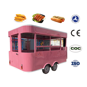 Remorque alimentaire mobile personnalisable et colorée à vendre, Zhenda, prix bas, haute qualité, camion ou chariot alimentaire exquis, nourriture glacée - Product Image 4