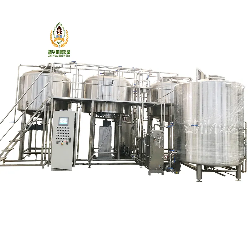 2500L Whole Set Brewery Equipment Beer Brewing ZHIHUA Turnkey Projeto de Brewery Stainless Steel Beer Brewery Equipment