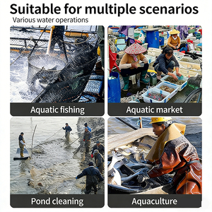 <span class=keywords><strong>Pantalones</strong></span> de Pesca Impermeables de PVC Reforzado con Botas Integradas, Correas Ajustables y Bolsillos, Directo de Fábrica - Product Image 6