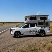Camping-car pliable léger, imperméable, moderne, en aluminium, 4x4, avec des fonctionnalités étendues