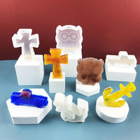 Moule en Silicone en forme de croix de christ pour voiture, aromathérapie, diffuseur de gypse, moule en pierre, moule en résine époxy pour gâteau