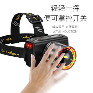 Linterna Frontal LED Recargable Xinster de 10W con Zoom de 200-500m y Sensor de Movimiento para Exteriores - Product Image 1