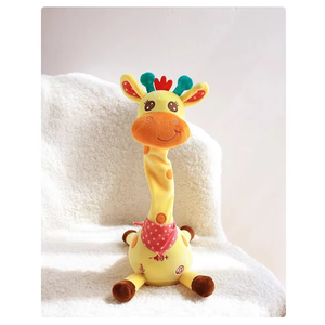 Jirafa Light-Up PP algodón Super suave juguete de peluche <span class=keywords><strong>para</strong></span> niños pequeños regalos <span class=keywords><strong>para</strong></span> bebés cantando baile Animal relleno tiempo de juego <span class=keywords><strong>para</strong></span> niños - Product Image 5