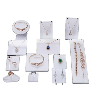 Good Quality Counter Window Showcase Bracelet <b>Earrings</b> Ring Necklace Stand Display Props Set for Store - Product Image 1