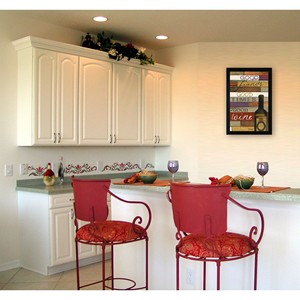 HMS buon vino 2 stampa arte parete incorniciata nera - Product Image 5