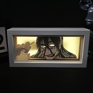 Boîte à ombres chic en papier 3D, lampe de <span class=keywords><strong>nuit</strong></span> LED à 16 couleurs changeantes avec télécommande pour chambre à coucher, salon, <span class=keywords><strong>d</strong></span>écoration de la maison - Product Image 1