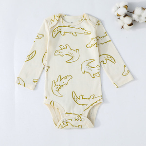 Baby Rompers Carter Autumn <b>Knitted</b> Long Sleeves Jumpsuit Baby Crawling Clothes Cartoon <b>Animal</b> <b>Pattern</b> Pocket Cotton Five-Piece - Product Image 6