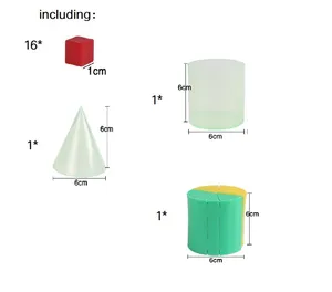 XR geometrik hacim hesaplama formülü aracı 6cm cuboid, cuboid, silindirik koni hacim oranı oyuncaklar keşfetmek