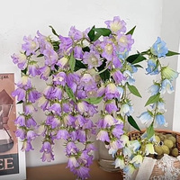 Künstliche Blumen Hängende Lilien Simulierte Blumen aus Seidenstoff Heimdekoration Blumenarrangement Florale Dekoration