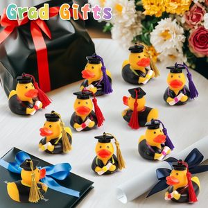 Offre Spéciale Saison de Remise des Diplômes : Lot de 24 Petits Canards en Caoutchouc Émaillés Thème Docteur, Jouets de Sable en Gros pour Bébés 0-24 Mois - Product Image 2