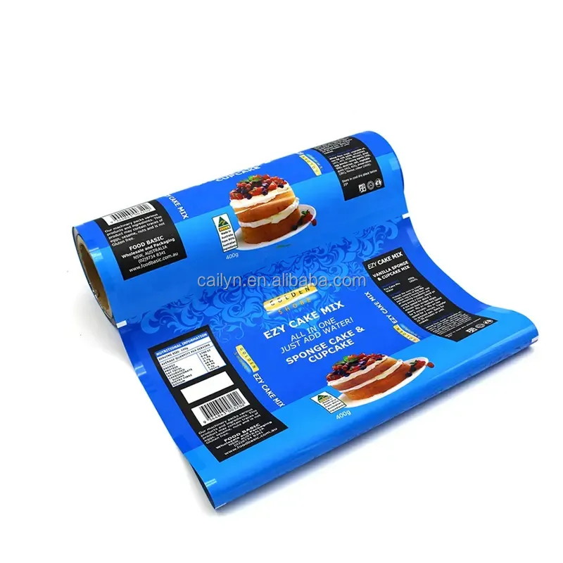 Cailyn Custom printed mylar flexible food grade sachet aluminium BOPP Lamination Food Packaging Barrier Rollstock Films