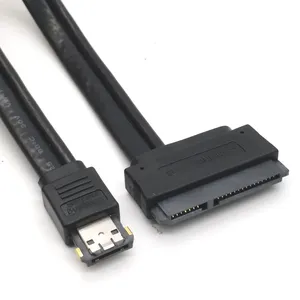 Câble ESATA 12V 5V Combo 22 broches SATA 2,5 pouces Adaptateur de <span class=keywords><strong>disque</strong></span> <span class=keywords><strong>dur</strong></span> Câble d'alimentation ESATA Câble HDD extensible Câble pour ordinateur PC - Product Image 1